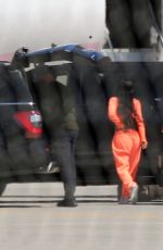 KYLIE JENNER Arrives in Palm Springs 04/01/2021