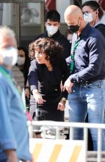 LADY GAGA Arrives on the Set of House of Gucci in Rome 04/01/2021