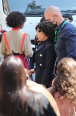 LADY GAGA Arrives on the Set of House of Gucci in Rome 04/01/2021