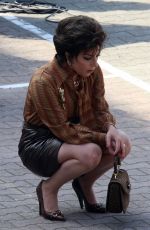 LADY GAGA on the Set of House of Gucci in Rome 04/02/2021