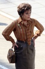 LADY GAGA on the Set of House of Gucci in Rome 04/02/2021