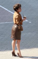 LADY GAGA on the Set of House of Gucci in Rome 04/02/2021