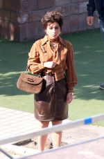 LADY GAGA on the Set of House of Gucci in Rome 04/02/2021