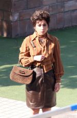 LADY GAGA on the Set of House of Gucci in Rome 04/02/2021