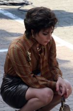 LADY GAGA on the Set of House of Gucci in Rome 04/02/2021
