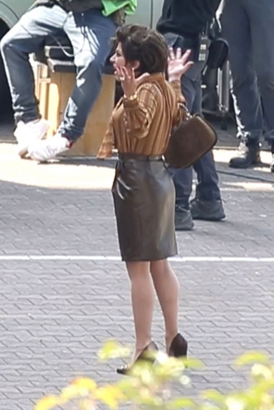 LADY GAGA on the Set of House Of Gucci in Rome 04/06/2021