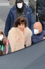 LADY GAGA on the Set of House Of Gucci in Rome 04/07/2021