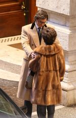 LADY GAGA on the Set of House of Gucci in Rome 04/16/2021