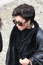 LADY GAGA on the Set of House of Gucci in Rome 04/16/2021