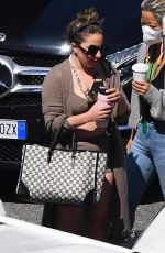 LADY GAGA on the Set of House of Gucci in Rome 04/23/2021
