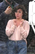 LADY GAGA on the Set of House of Gucci in Rome 04/27/2021