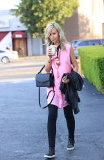 LADY VICTORIA HERVEY Out for Iced Coffee in West Hollywood 04/11/2021