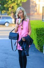 LADY VICTORIA HERVEY Out for Iced Coffee in West Hollywood 04/11/2021