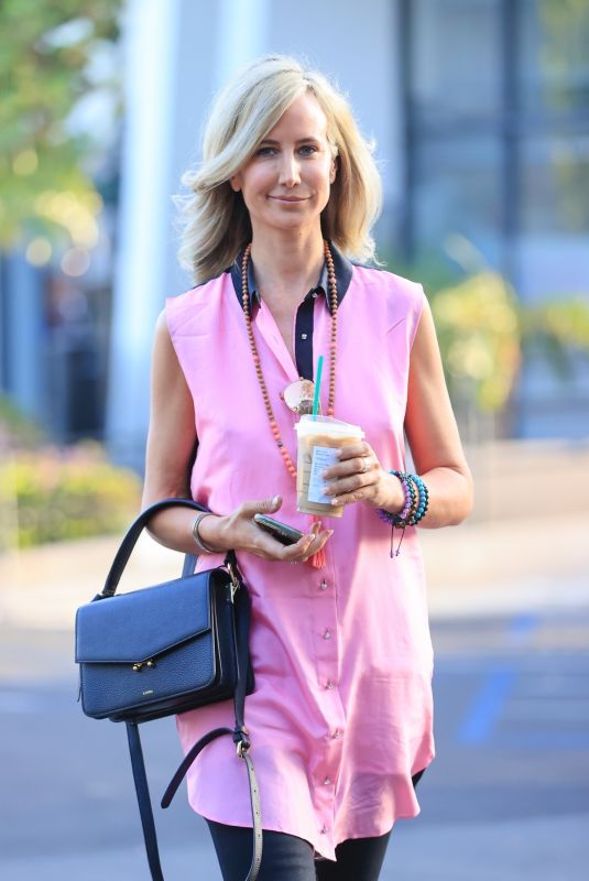 LADY VICTORIA HERVEY Out for Iced Coffee in West Hollywood 04/11/2021