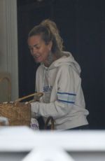 LAETICIA HALLYDAY Cleaning Out Her Garage in Brentwood 04/22/2021