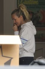 LAETICIA HALLYDAY Cleaning Out Her Garage in Brentwood 04/22/2021