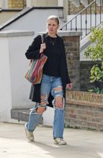 LARA STONE Out and About in London 04/04/2021