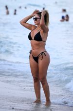 LARSA PIPPEN in Bikini at a Beach in Miami 04/25/2021