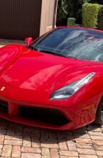 LARSA PIPPEN Out Driving Her New $320k Ferrari 04/02/2021