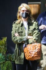 LAURA DERN Checks on Remodeling of Her Home in Santa Monica 04/28/2021