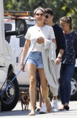 LAUREN SILVERMAN in Denim Shorts Out in Malibu 04/17/2021