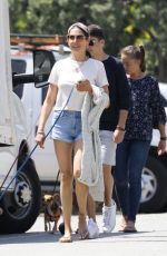LAUREN SILVERMAN in Denim Shorts Out in Malibu 04/17/2021