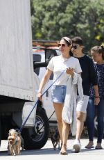 LAUREN SILVERMAN in Denim Shorts Out in Malibu 04/17/2021