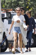 LAUREN SILVERMAN in Denim Shorts Out in Malibu 04/17/2021