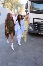 LEIGH-ANNE PINNOCK, PERRIE EDWARDS and JADE THIRLWALL Arrives at Capital Radio in London 04/29/2021
