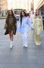 LEIGH-ANNE PINNOCK, PERRIE EDWARDS and JADE THIRLWALL Arrives at Capital Radio in London 04/29/2021
