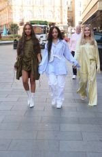 LEIGH-ANNE PINNOCK, PERRIE EDWARDS and JADE THIRLWALL Arrives at Capital Radio in London 04/29/2021