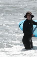 LEIGHTON MEESTER in Wetsuit Surfing in Malibu 04/14/2021
