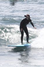 LEIGHTON MEESTER in Wetsuit Surfing in Malibu 04/14/2021