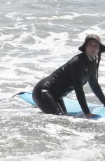 LEIGHTON MEESTER in Wetsuit Surfing in Malibu 04/14/2021