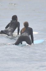 LEIGHTON MEESTER in Wetsuit Surfing in Malibu 04/24/2021