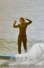 LEIGHTON MEESTER in Wetsuit Surfing in Malibu 04/24/2021