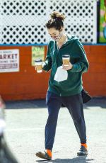 LENA HEADEY at Lauren Canyon Cafe in Los Angeles 04/06/2021