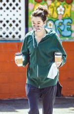 LENA HEADEY at Lauren Canyon Cafe in Los Angeles 04/06/2021