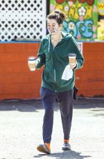 LENA HEADEY at Lauren Canyon Cafe in Los Angeles 04/06/2021