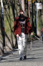 LILI REINHART and MADELAINE PETSCH Out with Their Dogs in Vancouver 04/13/2021