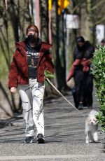 LILI REINHART and MADELAINE PETSCH Out with Their Dogs in Vancouver 04/13/2021