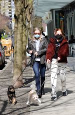 LILI REINHART and MADELAINE PETSCH Out with Their Dogs in Vancouver 04/13/2021