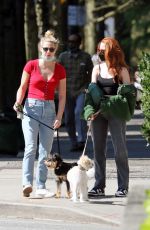 LILI REINHART and MADELAINE PETSCH Out with Their Dogs in Vancouver 04/17/2021