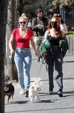 LILI REINHART and MADELAINE PETSCH Out with Their Dogs in Vancouver 04/17/2021