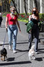 LILI REINHART and MADELAINE PETSCH Out with Their Dogs in Vancouver 04/17/2021