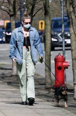 LILI REINHART Out with Her Dog in Vancouver 04/16/2021