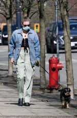 LILI REINHART Out with Her Dog in Vancouver 04/16/2021