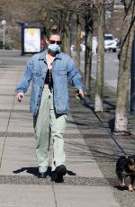 LILI REINHART Out with Her Dog in Vancouver 04/16/2021