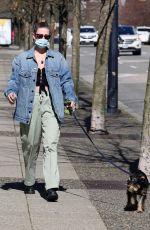 LILI REINHART Out with Her Dog in Vancouver 04/16/2021