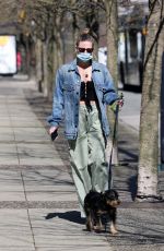 LILI REINHART Out with Her Dog in Vancouver 04/16/2021